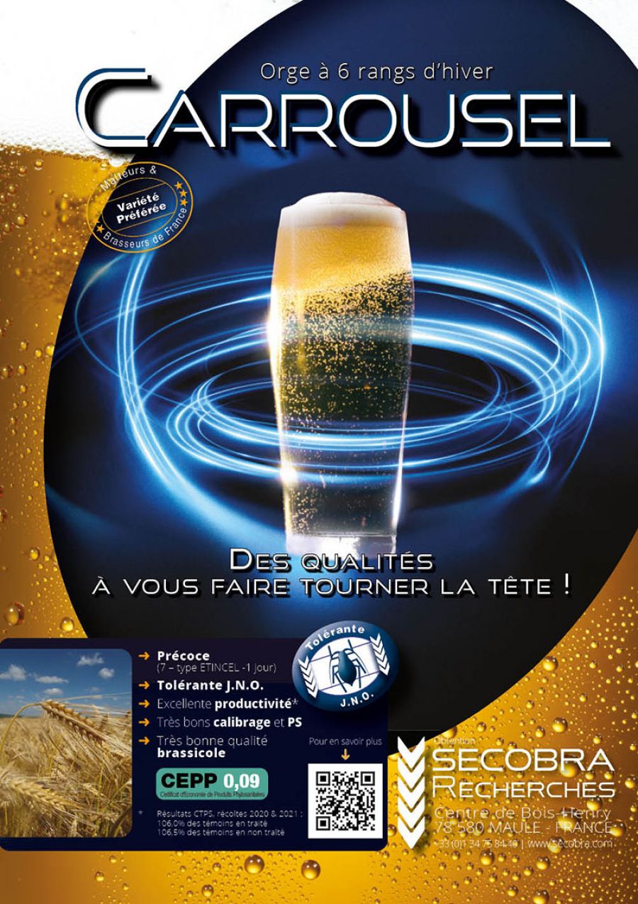 Carrousel - Orge d’Hiver 6 rangs - Brassicole